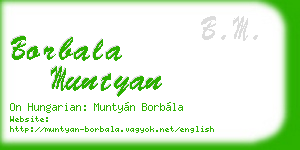 borbala muntyan business card